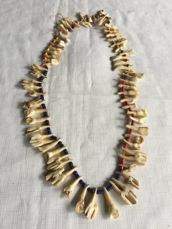 Africa Necklace, Tooth Necklace, Tribal Necklace,… - image 1