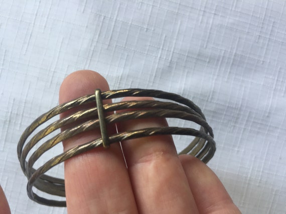 Bronze Bangle, Metal Bangle, Metal Bracelet, Mult… - image 5