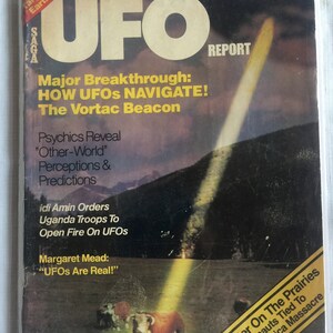 UFO Retro Magazine, 70s UFO Magazine, Bigfoot, Retro UFO, Ufo Magazine, Collectible Ufo, Ufo Gift, Ufo Research, Ufo Library, Ufo Book UFO Report Sept 77