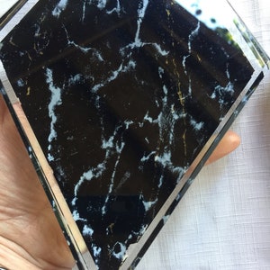 Modern Paperweight, Acrylic Art, Desk Art, Acrylic Paperweight, Desk Paperweight, Acrylic Slab, Acrylic Diamond, Art Paperweight, Table Art