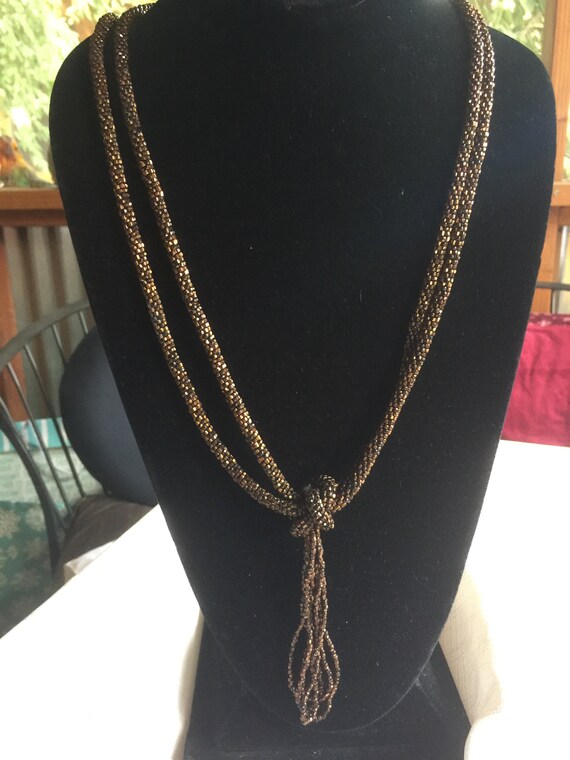 Brown Long Beads, Brown Necklace, Sautoir Necklac… - image 5