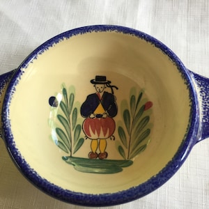 French Bowl, Collectors Bowl, France Bowl, Blue Kitchen Art, Blue Kitchen, French Kitchen, Blue Art Bowl, French Decor, Boy Bowl, Art Bowl