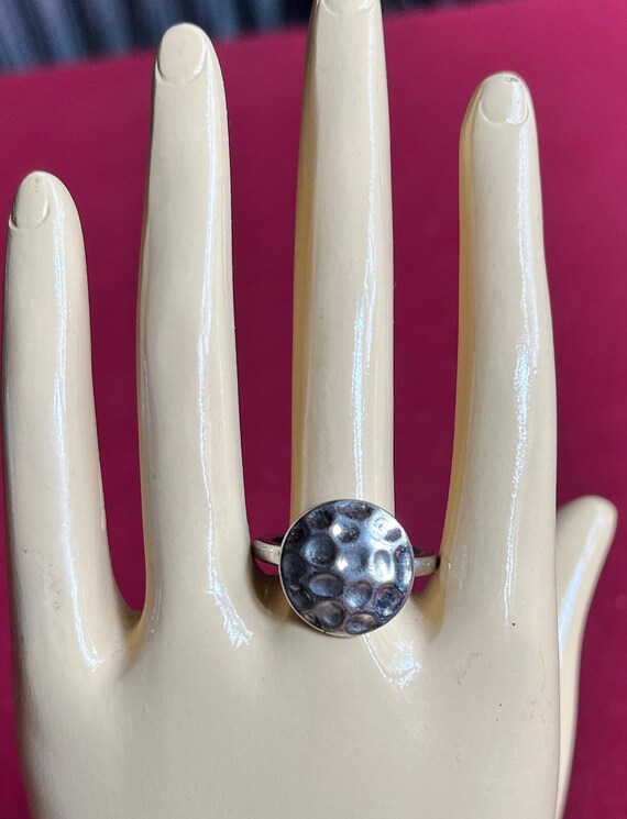 Hammered Ring, 60s Ring, Mod Ring, Arty Ring, Abs… - image 6