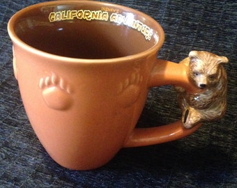 Disney Mug, California Adventure, Disney Collectible, Disneyland Cup, Bear Coffee Mug, Bear Cup, Kids Mug, Disney Gift, Disney Kitchen