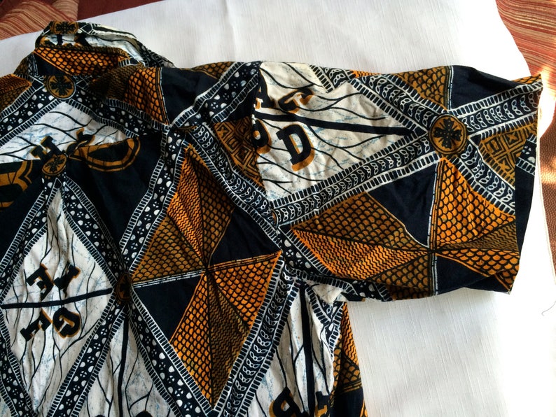 Africa Top, Africa Blouse, Africa Print Top, Africa Cotton Top, Africa Shirt, Africa XL Shirt, Tribal Top, Ethnic Top, Tribal Shirt image 4