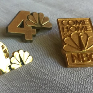NBC TV Pin, NBC Pin, TV Gift, Nbc Tie Tack, Nbc Souvenir, Nbc, Nbc Gift, Nbc Collectible, Nbc Broche, TV Pin, TV Collectible, Televisie Pin