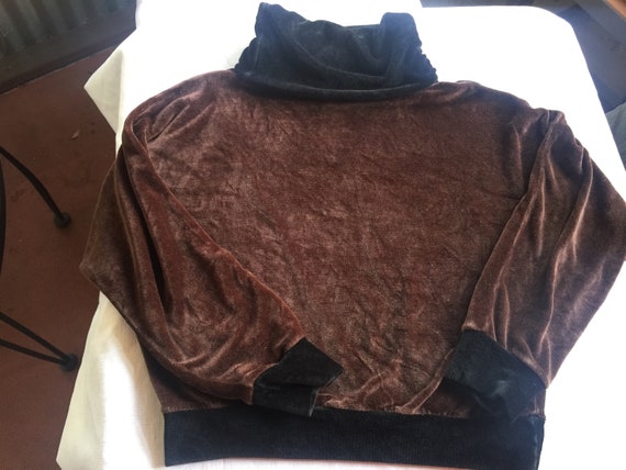 Dolman Pullover, Velour Pullover, Turtleneck Pull… - image 5