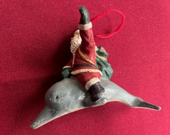 Dolphin Ornament, Christmas Dolphin, Dolphin Art,Fish Ornament, Sea Ornament, Fish Art, Fish Decor,Window Hanging, Dolphin Decoration