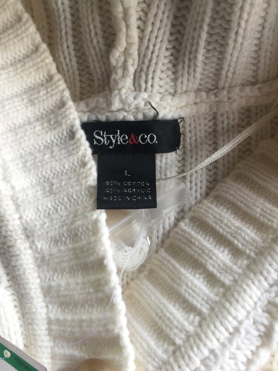 Pullover Sweater, White Pullover Sweater, White K… - image 4