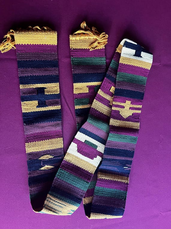 Woven Sash, Rainbow Sash, Colorful Sash, Multi Color Sash, Fabric Sash, Woven  Belt, Ceremonial Sash, Indian Sash, Africa Sash, Mexico Sash