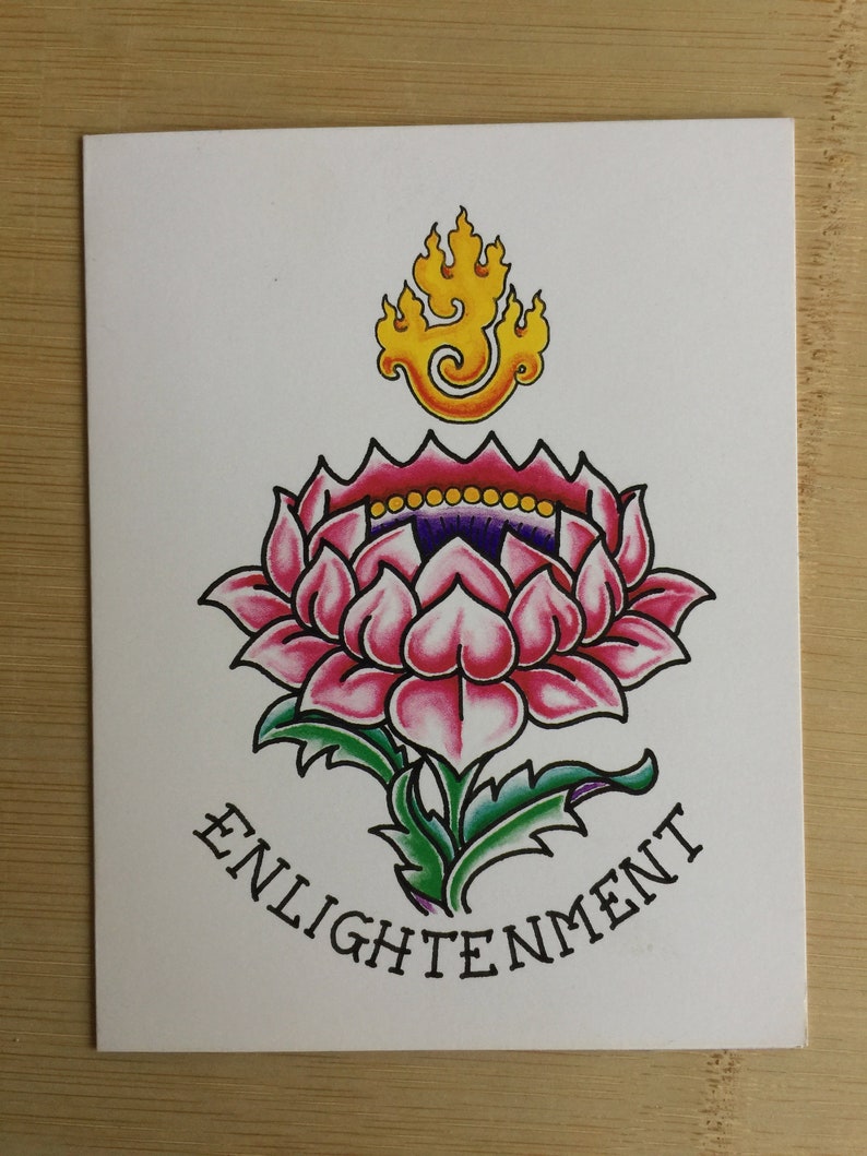 Patience Card Truth Card Blank Greeting Peace Card Eternity Card Art Blank Card Enlightenment Card Truth Greeting Blank Note Card