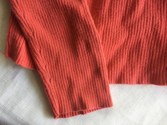 Orange Sweater, Orange Cardigan, Ribbed Cardigan,… - image 10