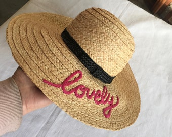 Floppy Hat, Kate Spade, Wide Brim Hat, Straw Hat, Beach Hat, Sun Hat, Designer Hat, Wide Hat, Raffia Hat, Shade Hat, Floppy Sun Hat