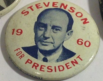 Vote President, Political Pin, President Pin, President Campaign, President Collectible, Dewey, McKinley, Cleveland, Stevenson, Election Pin