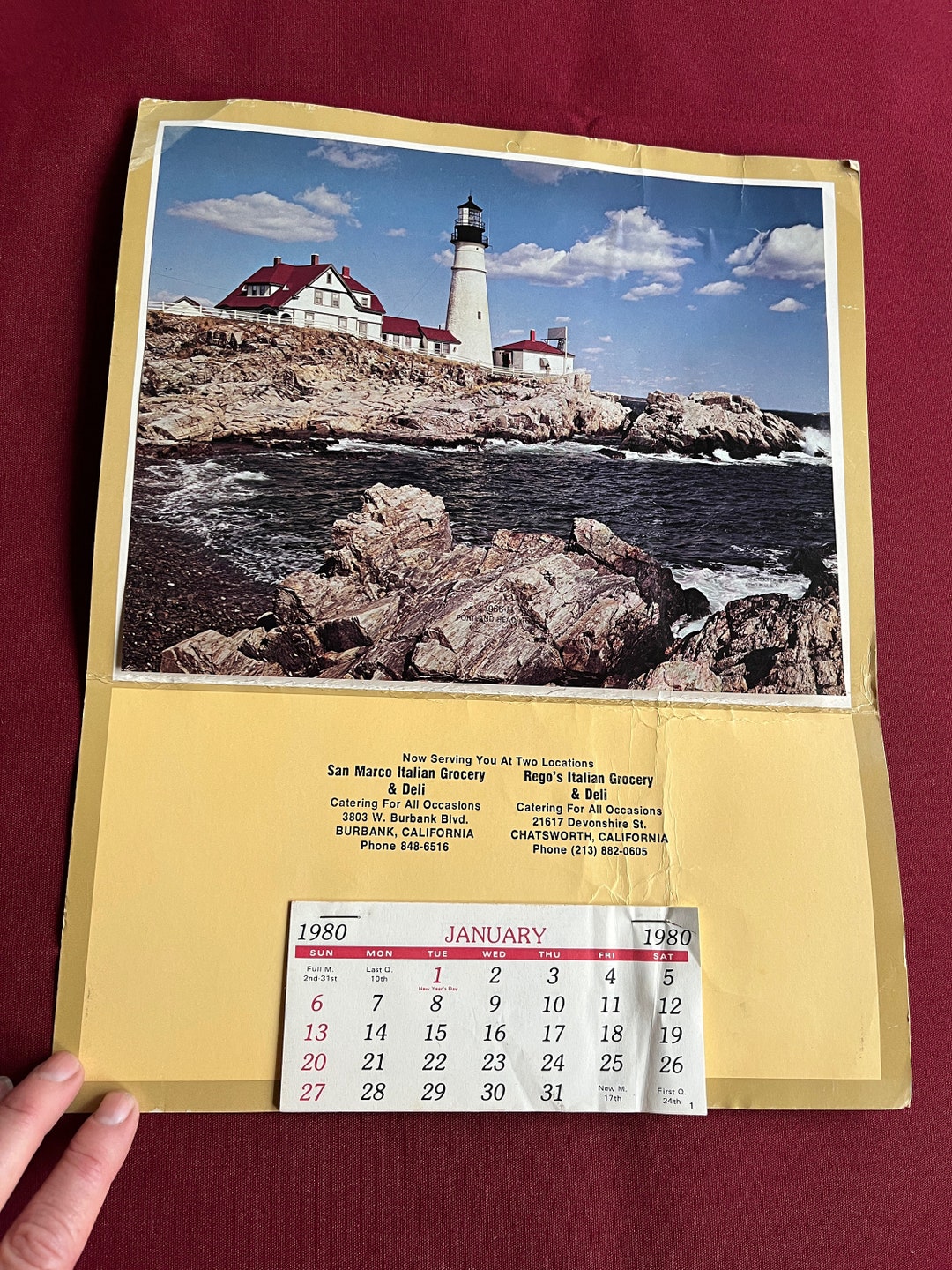 Retro Wall Calendar Antique Calendar 80s Calendar Vintage Etsy