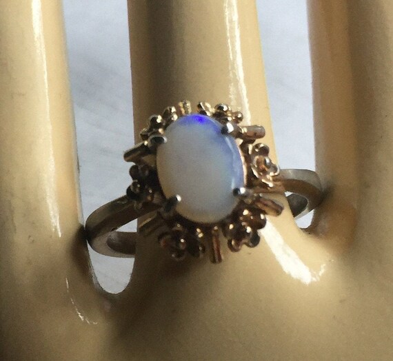 Opal Solitaire Ring, Opal Ring, Opal Solitaire, O… - image 5