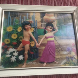 Disney Retro Art, Disney Art, Disney Wall Art, Jungle Book, Disneyland Gift, Jungle Book Art, Disneyland, Disney Decor, Mowgli, Disneyana