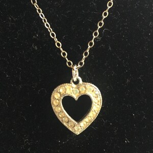 Child Heart Pendant, Small Heart Pendant, Girl Pendant, Girl Necklace, Heart Pendant, Small Heart Necklace, Child Necklace, Child Pendant
