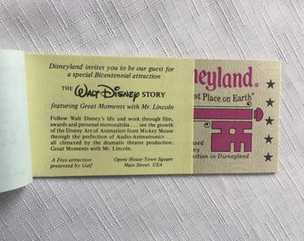 Disney Ticket,Disney Ephemera,Disneyland Collectible,Disneyland Ticket,Disney Momento,Disneyland Gift,Disney Ticket,Disney Coupon,Disneyland