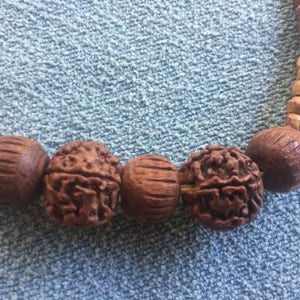 Brown Necklace, Organic Necklace, Brown Boho Necklace, Boho Bead Necklace, Nut Bead Necklace, Brown Organic Necklace, Brown Bead Necklace