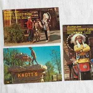 Knott Berry, California Postcard, Indian Postcard, Amusement Park, Knott Collectible, Indian Ephemera, Native Postcard, Indian Card