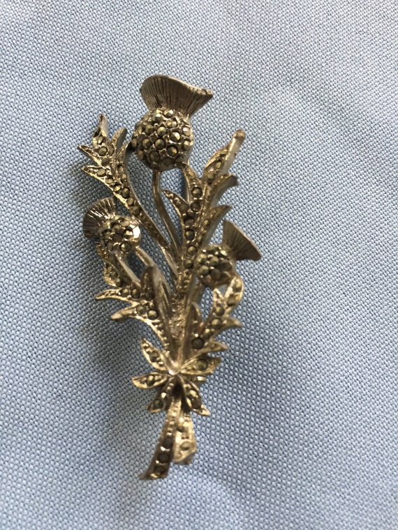 Flower Pin, Flower Brooch, Retro Flower Pin, Marc… - image 4