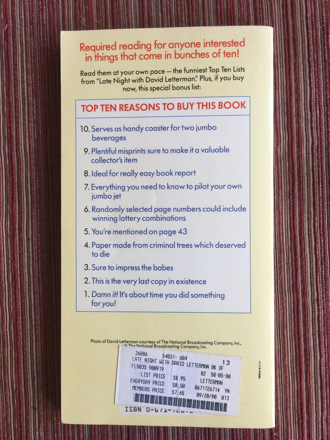 David Letterman Top 10 List Template David Letterman Top 10 List Template