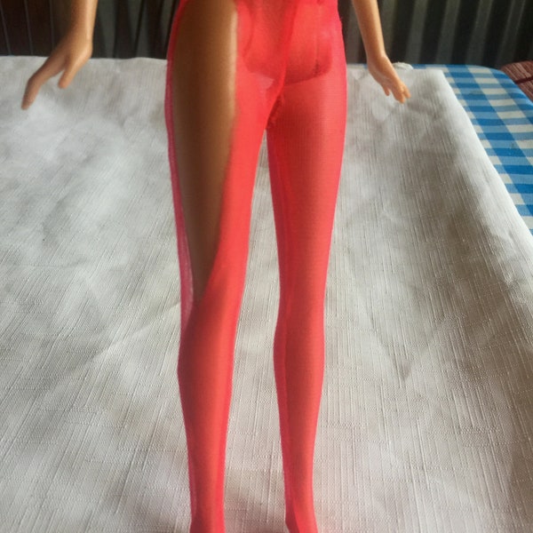 Barbie Stocking, Barbie Tights, Barbie Distressed, Barbie Red Stocking, Barbie Transparent, Barbie See Through, Barbie Sexy, Barbie Lingerie