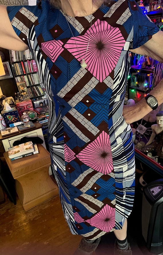 Abstract Dress, Sun Dress, Africa Dress, Graphic … - image 2