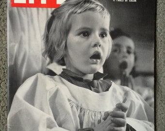 Life Magazine Retro Advertising, Americana, Collectible Magazine, 50 Culture, Easter Altar, A-Bomb, Mid Century Magazine Publication Choir