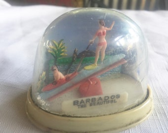 Water Globe, Snow Globe, Retro Snow Globe, Las Vegas Snow Globe, Surf Decor, San Franisco Souvenir, Catalina Snow Globe, Travel Knick Knack