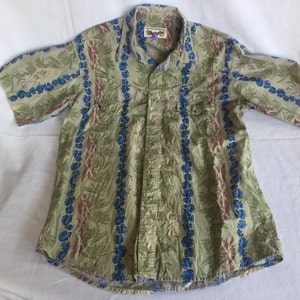 Wrangler Blouse, Wrangler Top, Wrangler Shirt, Hawaii Shirt, Hawaii Oxford, Hawaii Top, Hawaii Short Sleeve, Hawaii Casual Shirt, Oxford Top