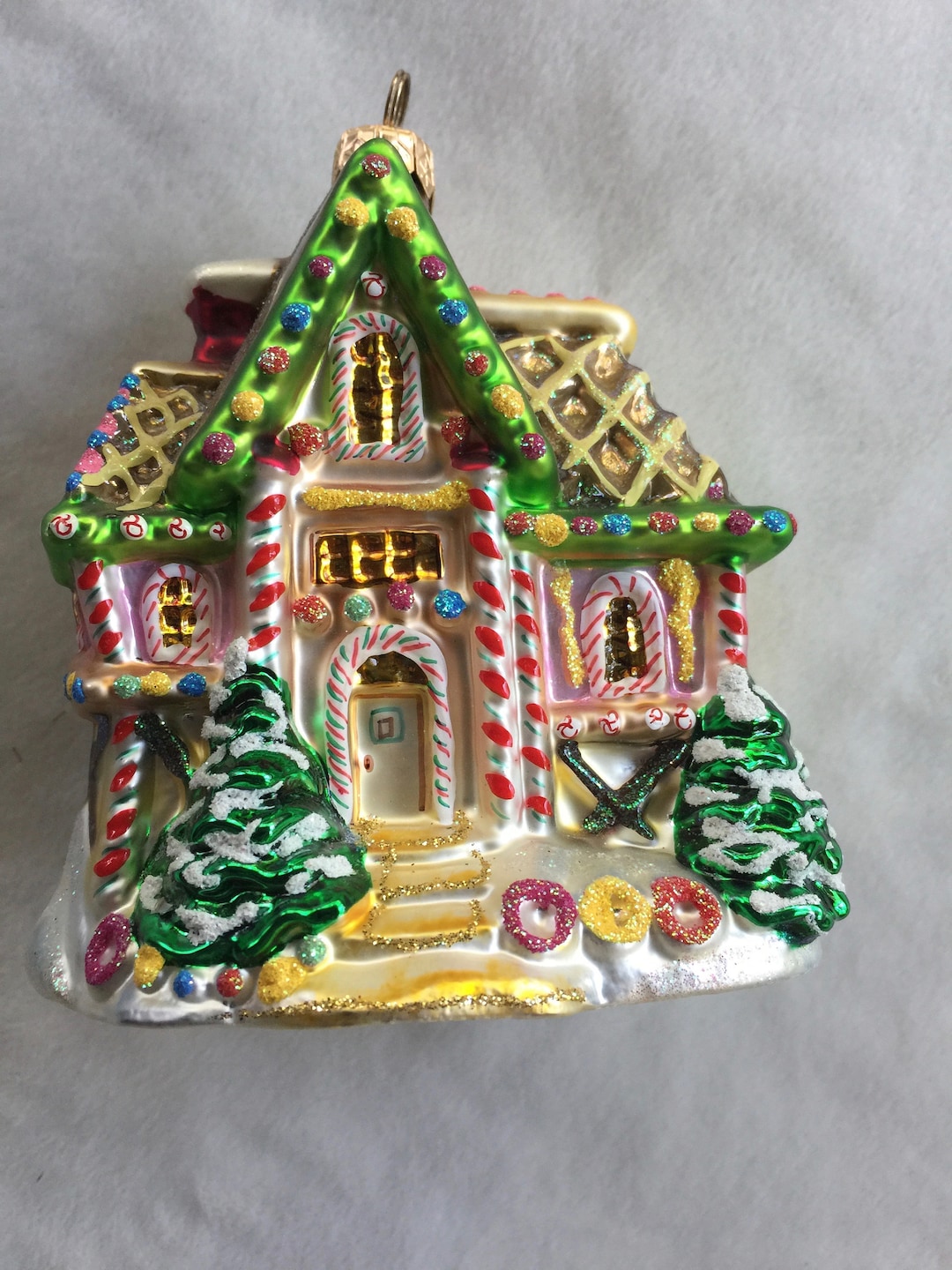 Cottage Ornament House Ornament Home Ornamentglass House Etsy