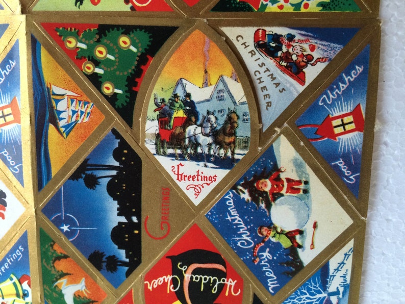 Xmas Ephemera Christmas Stickers Antique Christmas Label Antique Christmas Sticker Christmas Ephemera Xmas Stickers 40s Christmas