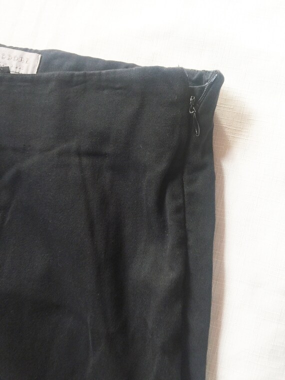 Black Cotton Pants, Slim Black Pants, Skinny Blac… - image 5