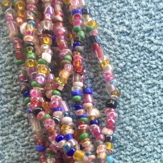 Boho Necklace, Colorful Necklace, Multi Strand Ne… - image 3