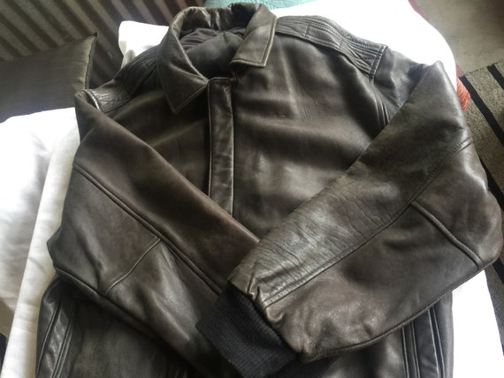 Movie Jacket, 90s Leather Jacket, Celebrity Jacke… - image 3