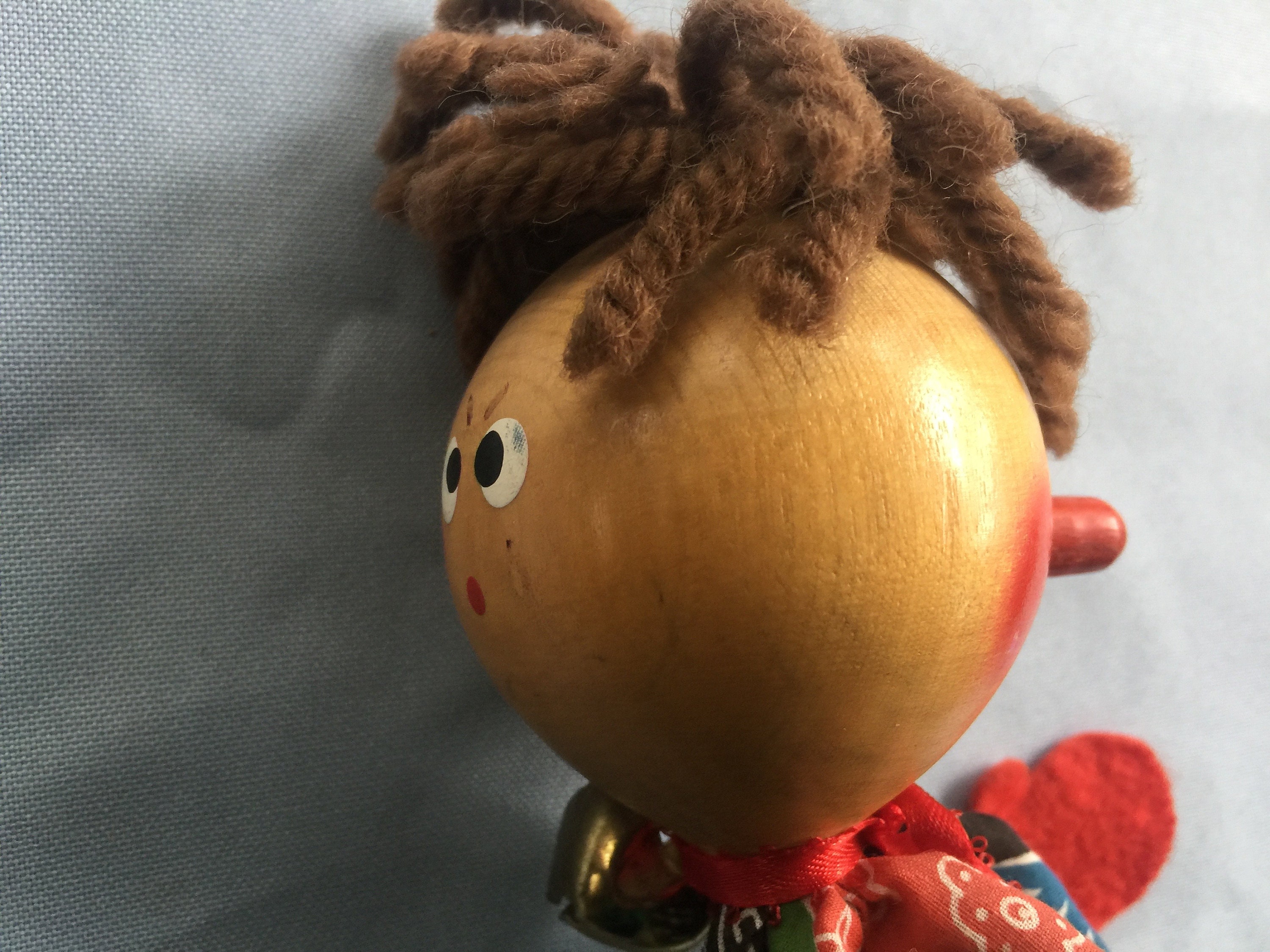 Clown Puppet Hand Puppet Wood Puppet 50s Puppet Pinocchio Etsy