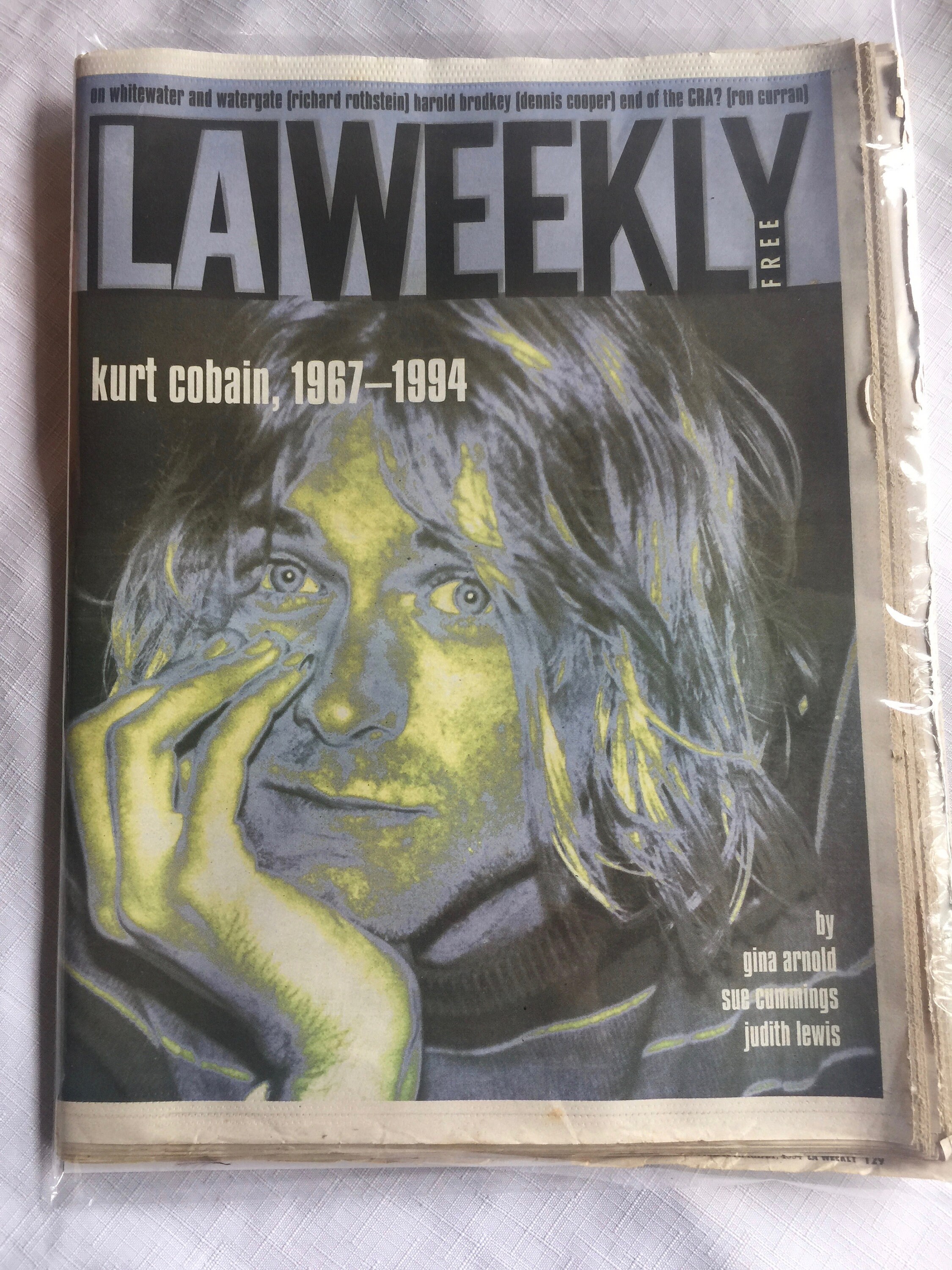 【90s英国製】 COBAIN 特大140×100cm Nirvana Vintage KURT COBAIN Memorial Poster 1995 Nirvana GIANT x FUNKY