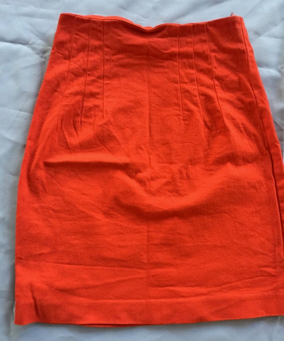 Orange Skirt, Express Skirt, Stretch Skirt, Orange