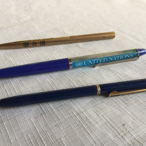 United Nations Pen, United Nations Gift, United Nations, UN Souvenir, UN Momento, International Gift, International Desk, International Pen
