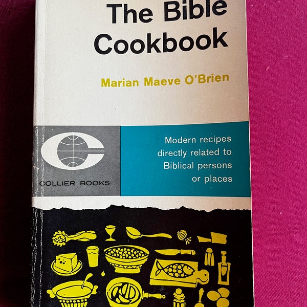 Bible Cook Book, Old World Recipes, Religious Book, Christian Book, Christian Gift, Historic Recipes, Bible Recipe, Collectible Cookbook