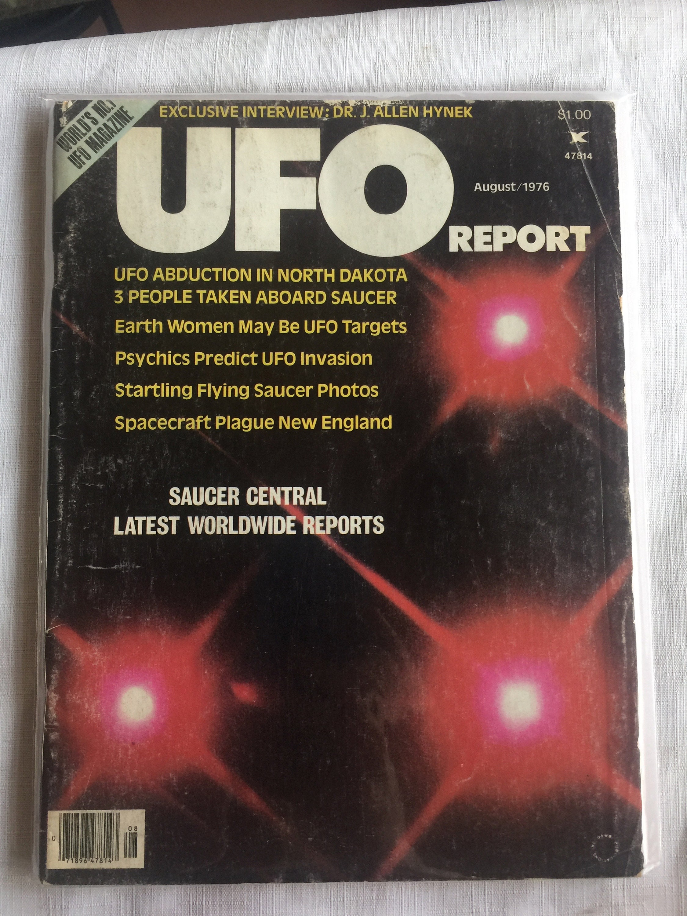 Rare UFO Magazine, Retro UFO Magazine, UFO Collectible, Ufo