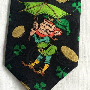 Novelty Necktie, Shamrock Necktie, Irish Gift, Beer Tie, Martial Arts, Karate Tie, Patricks Day Necktie, Irish Necktie, Leprechaun Necktie, image 7