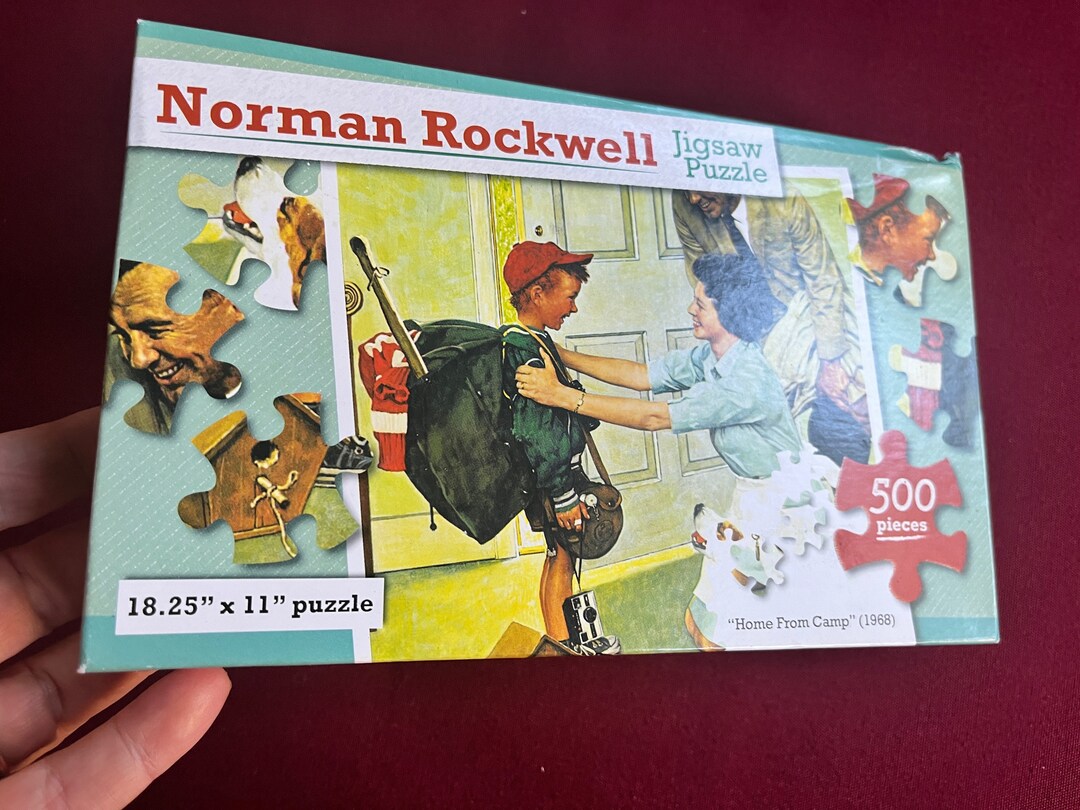 Jigsaw Puzzle, 500 Piece Puzzle, Rockwell Puzzle, Norman Rockwell ...