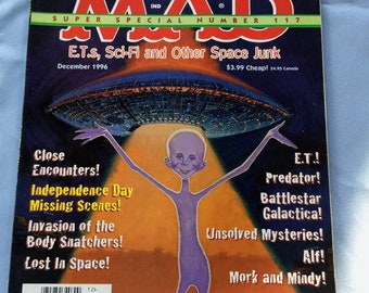 Close Encounter, Encounter Collectible, Encounter Art, Sci Fi Collectible, Mad Magazine, Battlestar Galactica, Encounter, 90s Magazine