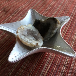 Accent Bowl, Trinket Dish, Beach Trinket Bowl, Beach Bowl, Starfish Bowl, Trinket Bowl, Starfish Art, Art Accent Bowl, Beach Decor, Art Bowl
