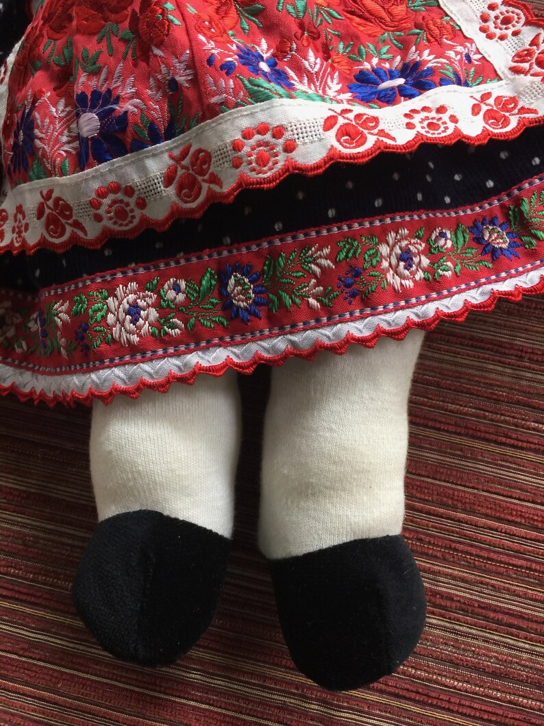 Lady Puppet Hand Puppet Folk Art Puppet Woman Puppetretro Etsy