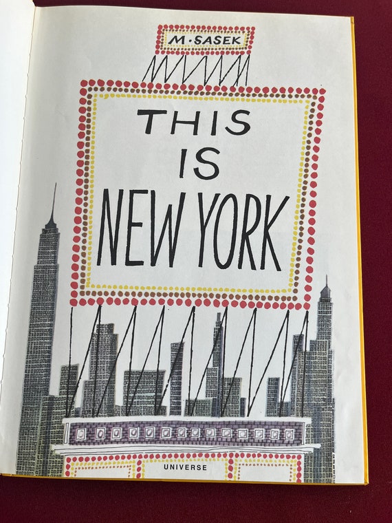 その他 VINTAGE NEW YORK CITY BOOK 1938-48 New York Picture Book, New York Drawing, Big Apple, NY
