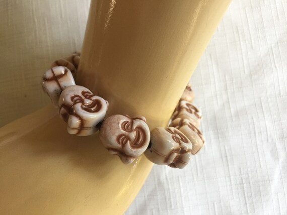 Buddah Bracelet, Asian Bead Bracelet, Asia Luck B… - image 4